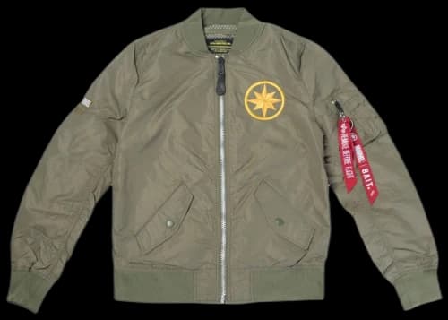 BAIT x Captain Marvel x Alpha Industries Women's L-2B Scout Jacket Green