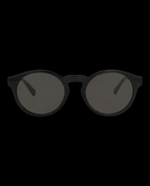 Chloe Round-Frame Recycled Acetate Sunglasses Black Black Grey (CC0014S-30014101-005)