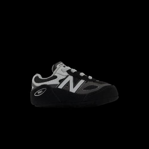 New Balance 990v6 Black Silver Bungee (Crib)