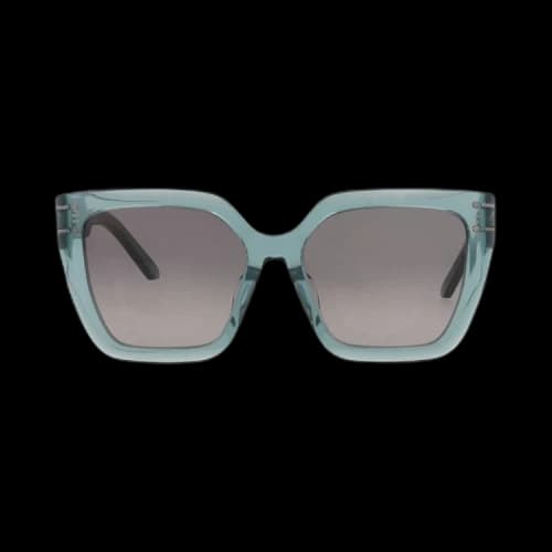 Dior Square Sunglasses 'Green/Smoke'