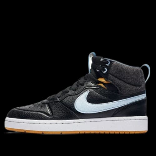 (GS) Nike Court Borough Md 2 Boot Flt Black/Blue