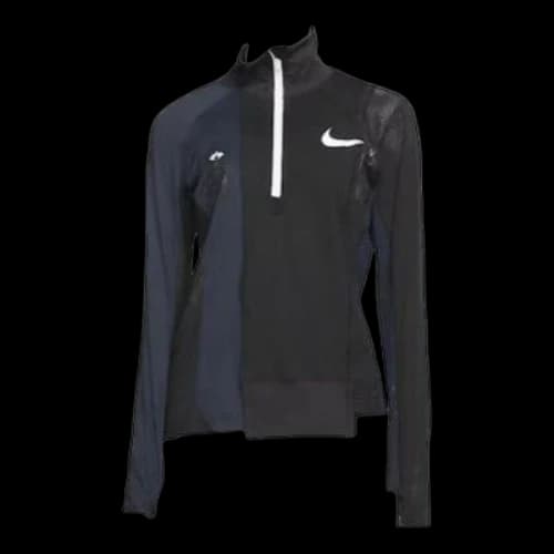 Nike x sacai Half Zip Running Jacket 'Black Blue' (Women's)