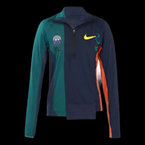 Nike x sacai Half Zip Running Jacket 'Obsidian Deep Royal Blue' (Women's)