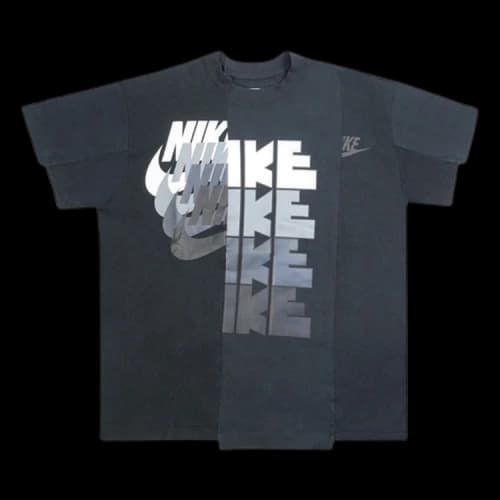 Nike x Sacai Hybrid T-Shirt 'Black'