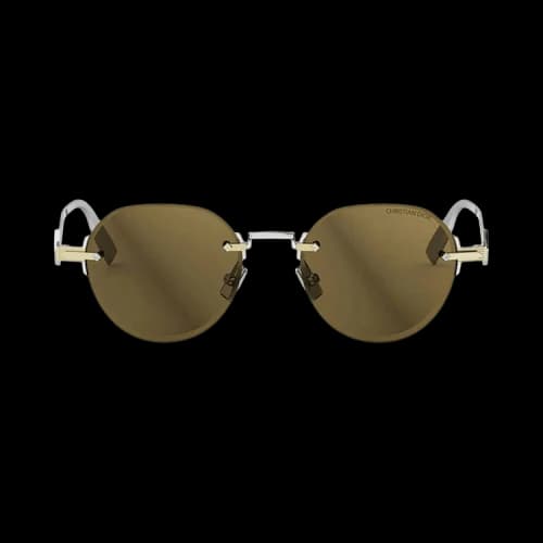 Dior Diamond Square Sunglasses 'Brown'