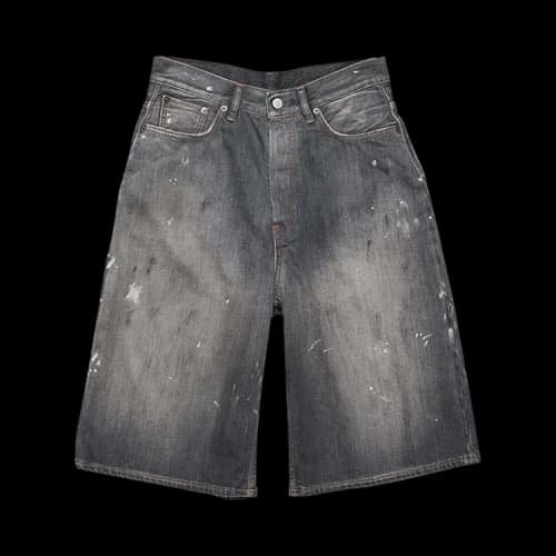 Acne Studios Loose Fit Denim Shorts 'Black'