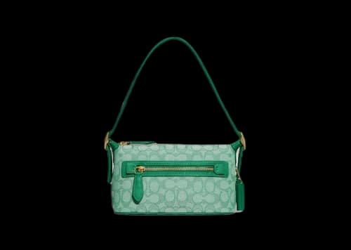 Coach Demi Bag In Signature Jacquard Brass/Oak Maple