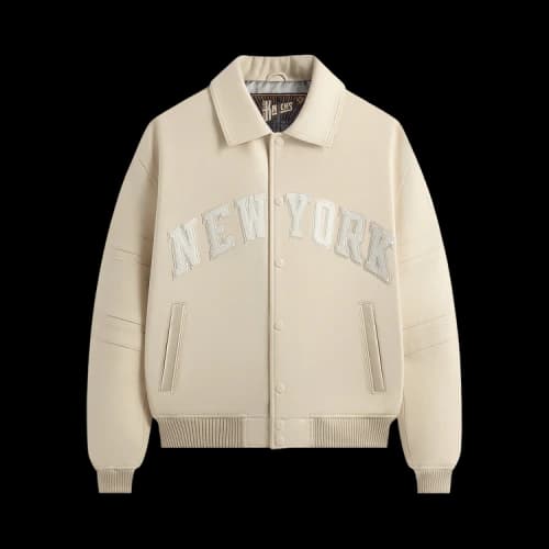 Kith x Avirex For The New York Knicks Patrick Ewing Legend Jacket 'Sandrift'
