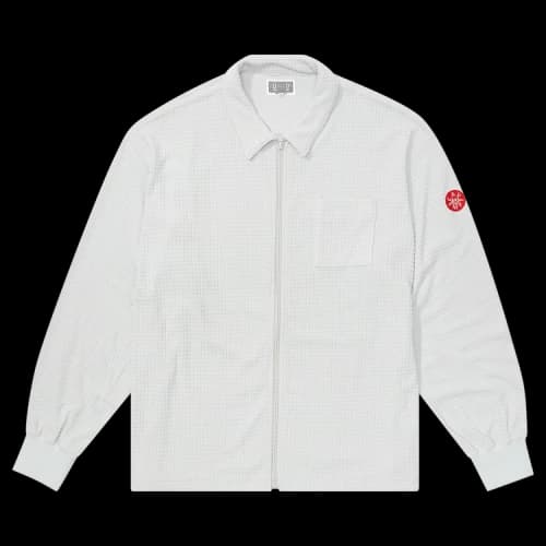 Cav Empt Block Fleece Zip Shirt 'Grey'