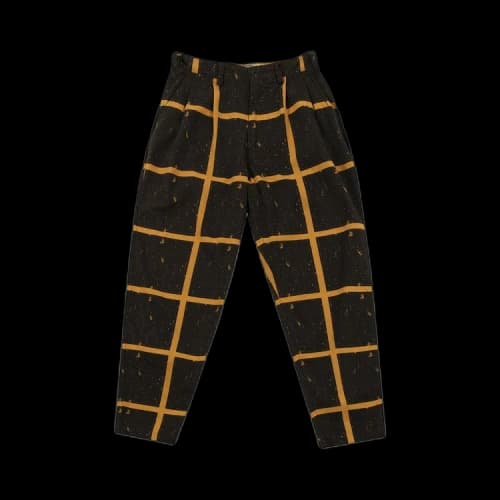 Cav Empt Overdye Grid Wide Chinos 'Black'