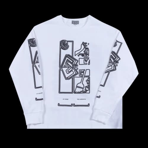 Cav Empt MD Fragments Long-Sleeve Tee 'White'