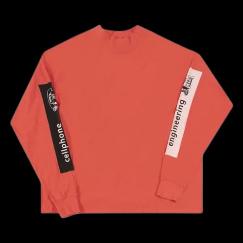 Cav Empt Cellphone Engineering Long-Sleeve Tee 'Red'