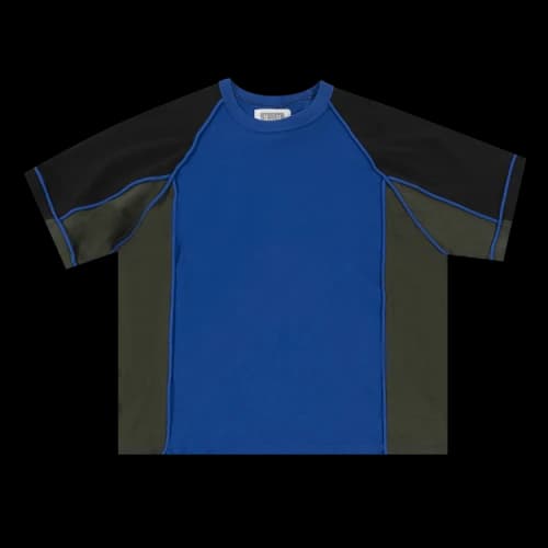 Cav Empt Paneled Heavy Big Tee 'Blue'