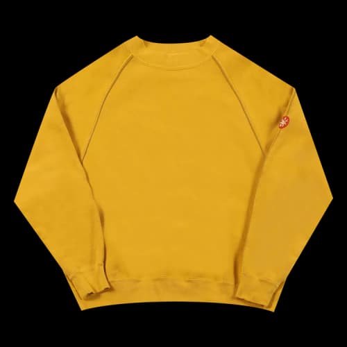 Cav Empt Overdye Raglan Piping Sweater 'Yellow'
