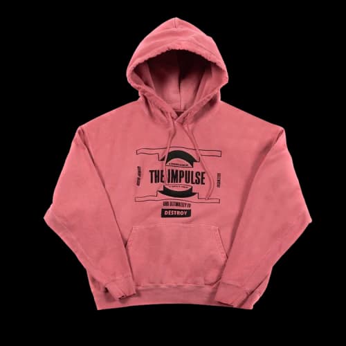 Cav Empt Overdye Impulse Heavy Hoodie 'Pink'