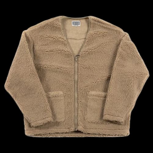 Cav Empt Boa Fleece Zip Up Cardigan 'Beige'