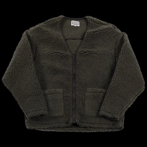 Cav Empt Boa Fleece Zip Up Cardigan 'Charcoal'