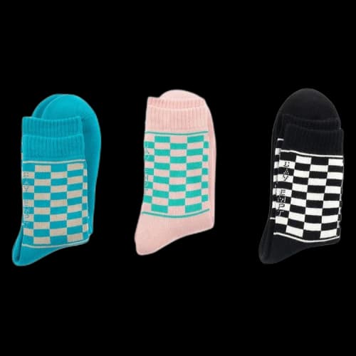 Cav Empt Checker Socks 'Black'