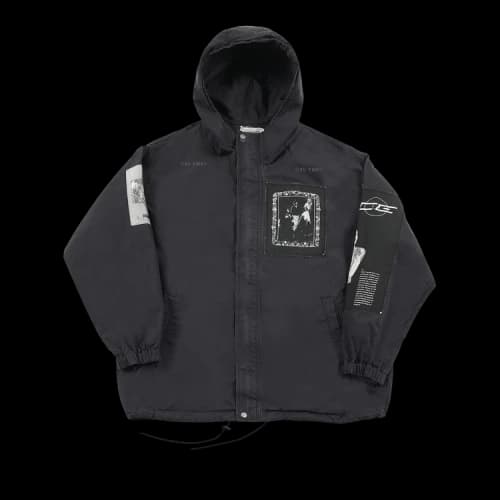 Cav Empt Patched Zip Hood Jacket 'Black'