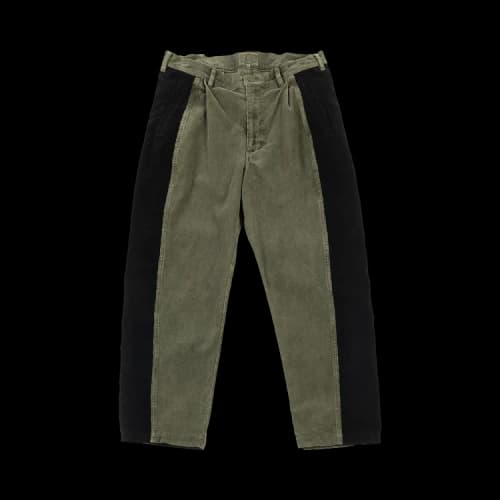 Cav Empt Overdye Side Panel Cord Pants 'Green'