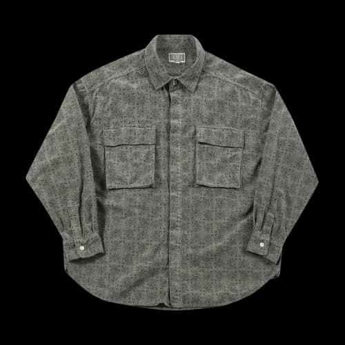 Cav Empt Overdye LSI Cord Shirt 'Grey'
