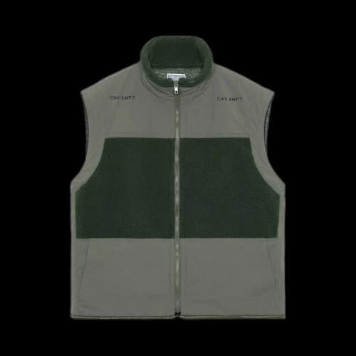 Cav Empt Boa Fleece Vest 'Green'