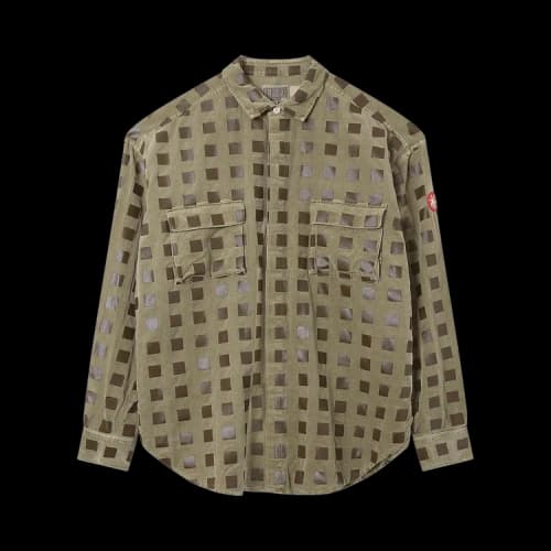Cav Empt Overdye Cord Dot Big Shirt 'Khaki'