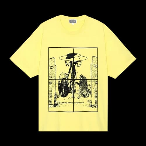Cav Empt Overdye KL MFG T-Shirt 'Yellow'
