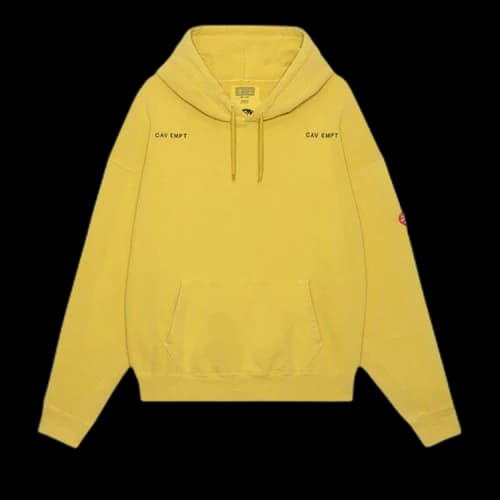 Cav Empt Overdye XXX Hoodie 'Yellow'