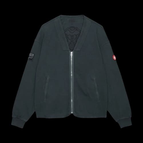 Cav Empt Overdye PQ Zip Cardigan 'Charcoal'
