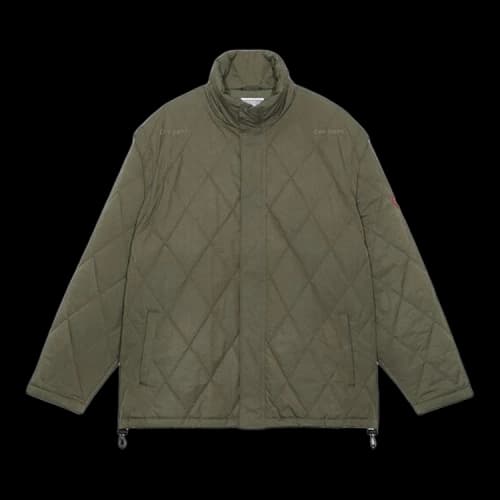 Cav Empt Detach Sleeve Quilt Jacket 'Green'