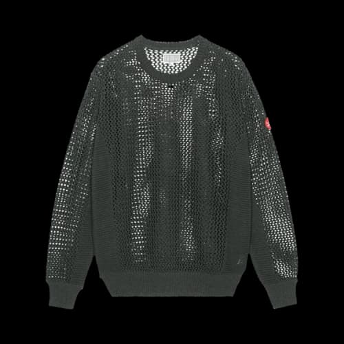 Cav Empt Side Rib Loose Net Knit 'Charcoal'