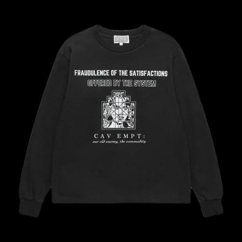 Cav Empt Offered By The System Long-Sleeve T-Shirt 'Black'