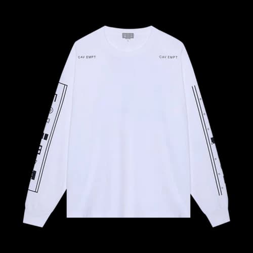 Cav Empt Mathematical Long-Sleeve Tee 'White'