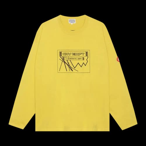 Cav Empt Overdye Desert Heavy Long-Sleeve Tee 'Yellow'