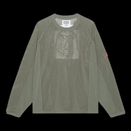 Cav Empt Mesh Raglan Long-Sleeve Tee 'Green'