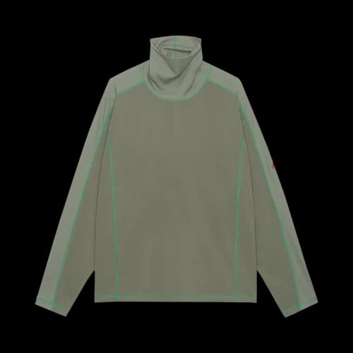 Cav Empt Mesh Turtleneck Long-Sleeve Tee 'Green'