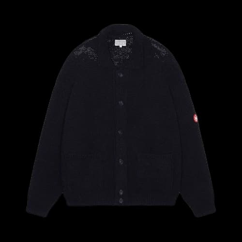 Cav Empt Collared Knit Cardigan 'Navy'