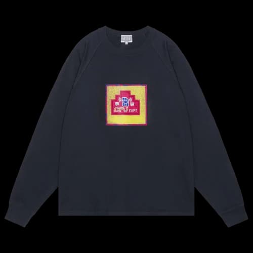 Cav Empt Overdye Raglan Heavy Long-Sleeve Tee 'Black'