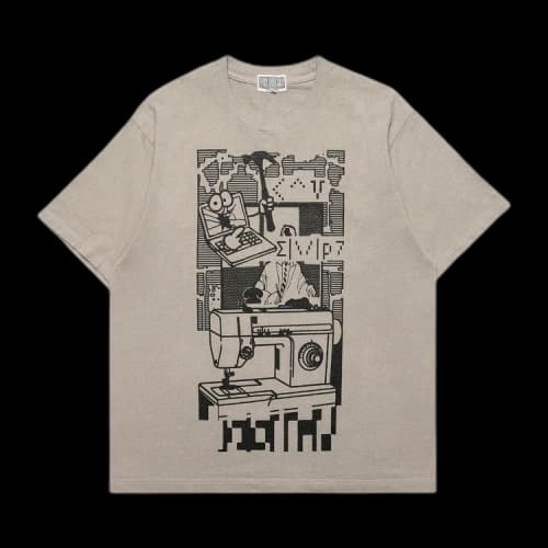 Cav Empt Overdye MD CED Process Tee 'Grey'