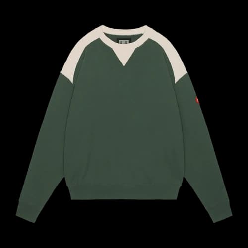 Cav Empt Panel Shoulder Crewneck 'Green'