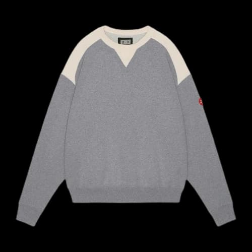 Cav Empt Panel Shoulder Crewneck 'Grey'