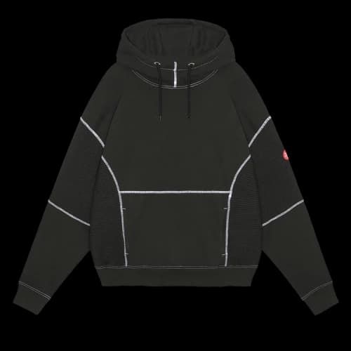 Cav Empt Wide Rib Cut Heavy Hoodie 'Black'