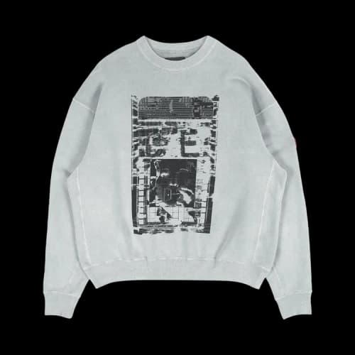 Cav Empt Overdye All Mod Coms Crewneck 'Grey'