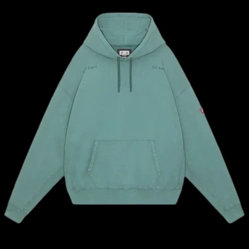 Cav Empt Washed District Patch Heavy Hoodie 'Green'