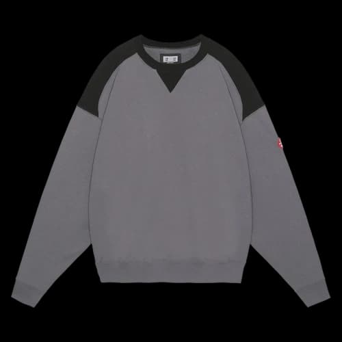 Cav Empt Panel Shoulder Crewneck 'Charcoal'