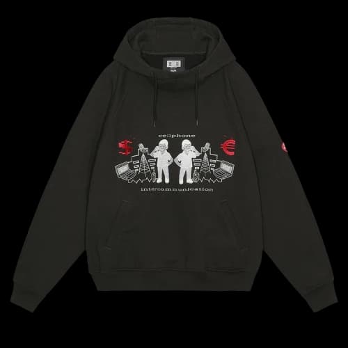 Cav Empt Intercommunication Big Heavy Hoodie 'Black'