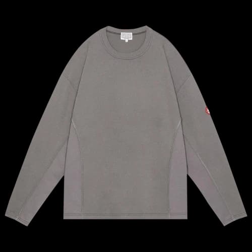 Cav Empt Side Seam Double Knit Long-Sleeve 'Grey'