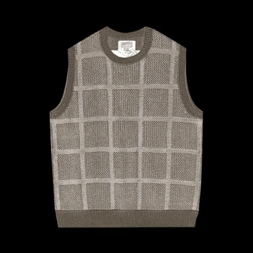 Cav Empt Grid Loose Knit Vest 'Khaki'