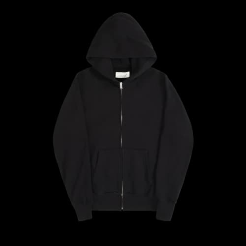 Les Tien Cropped Zip Hoodie 'Black'